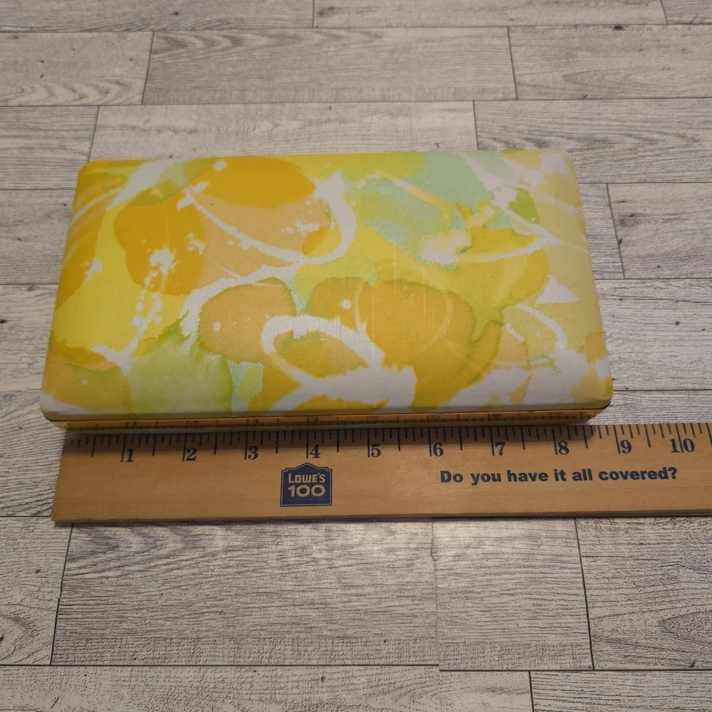 Mele Clamshell Hard Case Floral 1970's Travel Jewelry Box‎ Vintage